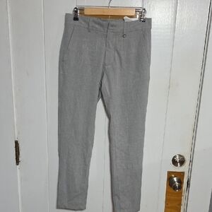 NWT Denim & Flower Men's City Pant Bi-Stretch Gray Career Casual Sz 29 **READ**